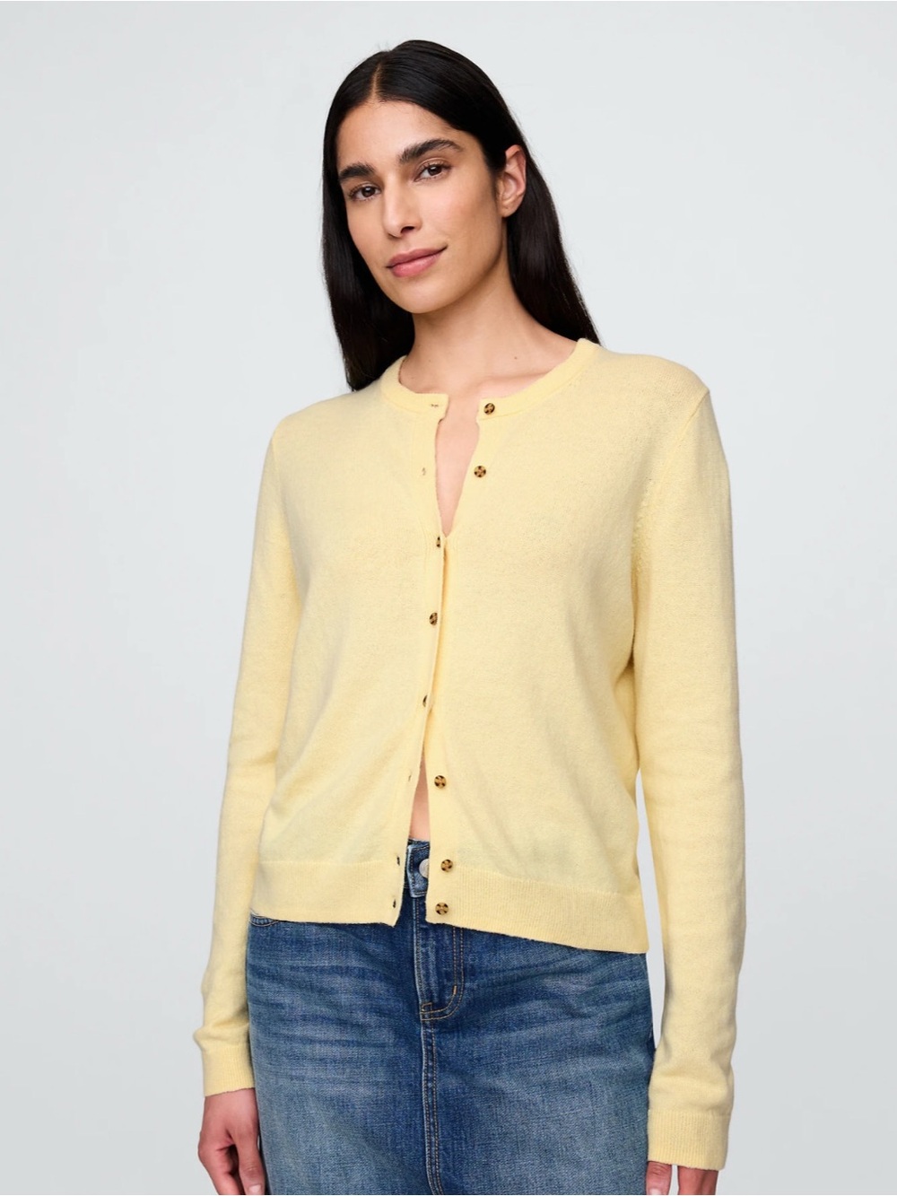 GAP Pale Yellow Cardigan - Size XL - Picture 3 of 11